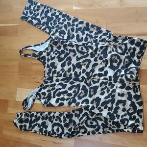 STRETCHY ANIMAL PRINT CATSUIT MEDIUM